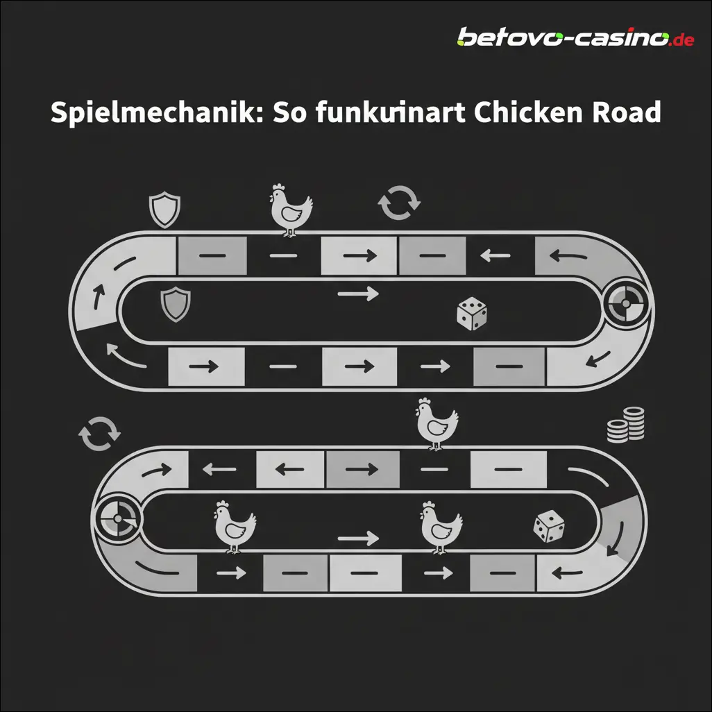 Spielmechanik: So funktioniert Chicken Road