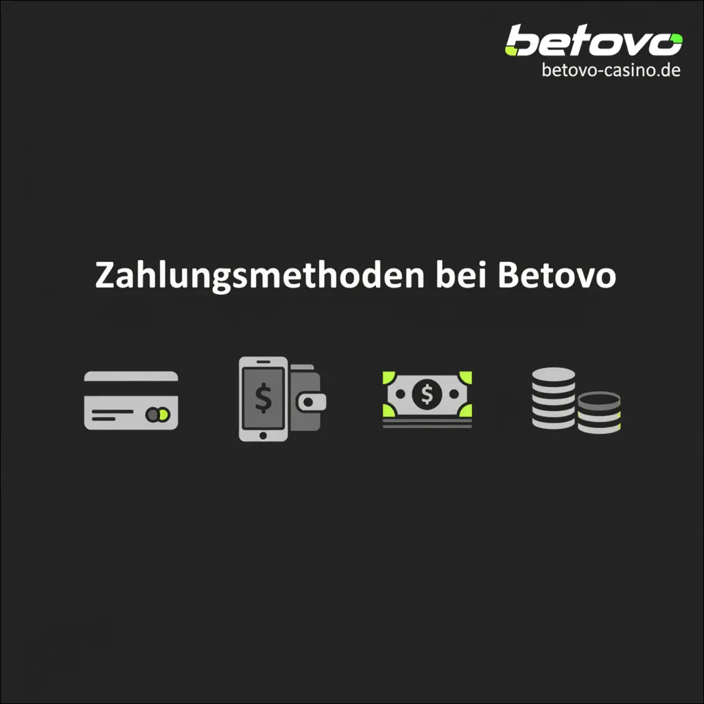 Zahlungsmethoden bei Betovo